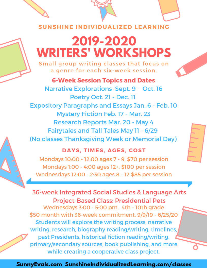 2019-2020 Writing Classes (2)